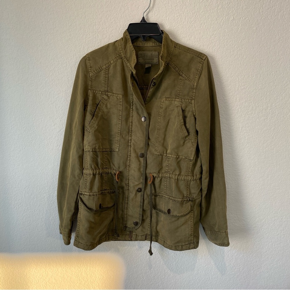 Hinge Designed in Seattle Utility Jacket in Olive Green Size XS